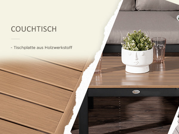 Gartenlounge-Set 164 x 74 x 69 cm