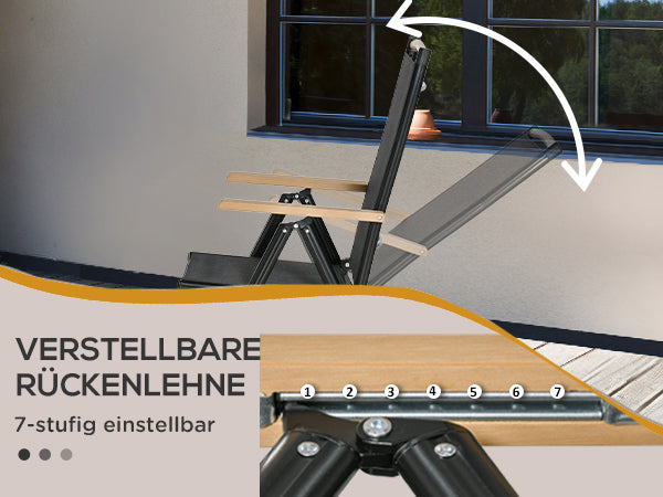 7tlg. Sitzgruppe klappbar