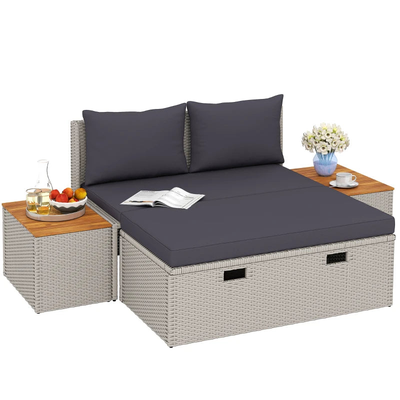 Lounge für 2+Stauraum 125x114x72,5cm