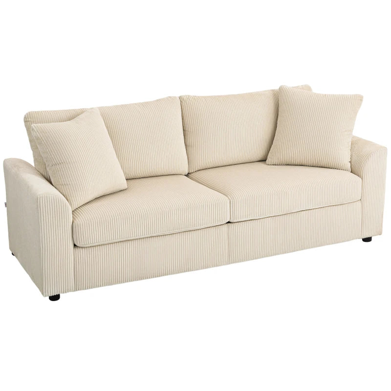 3-Sitzer-Cordsofa 212Bx80Tx88Hcm
