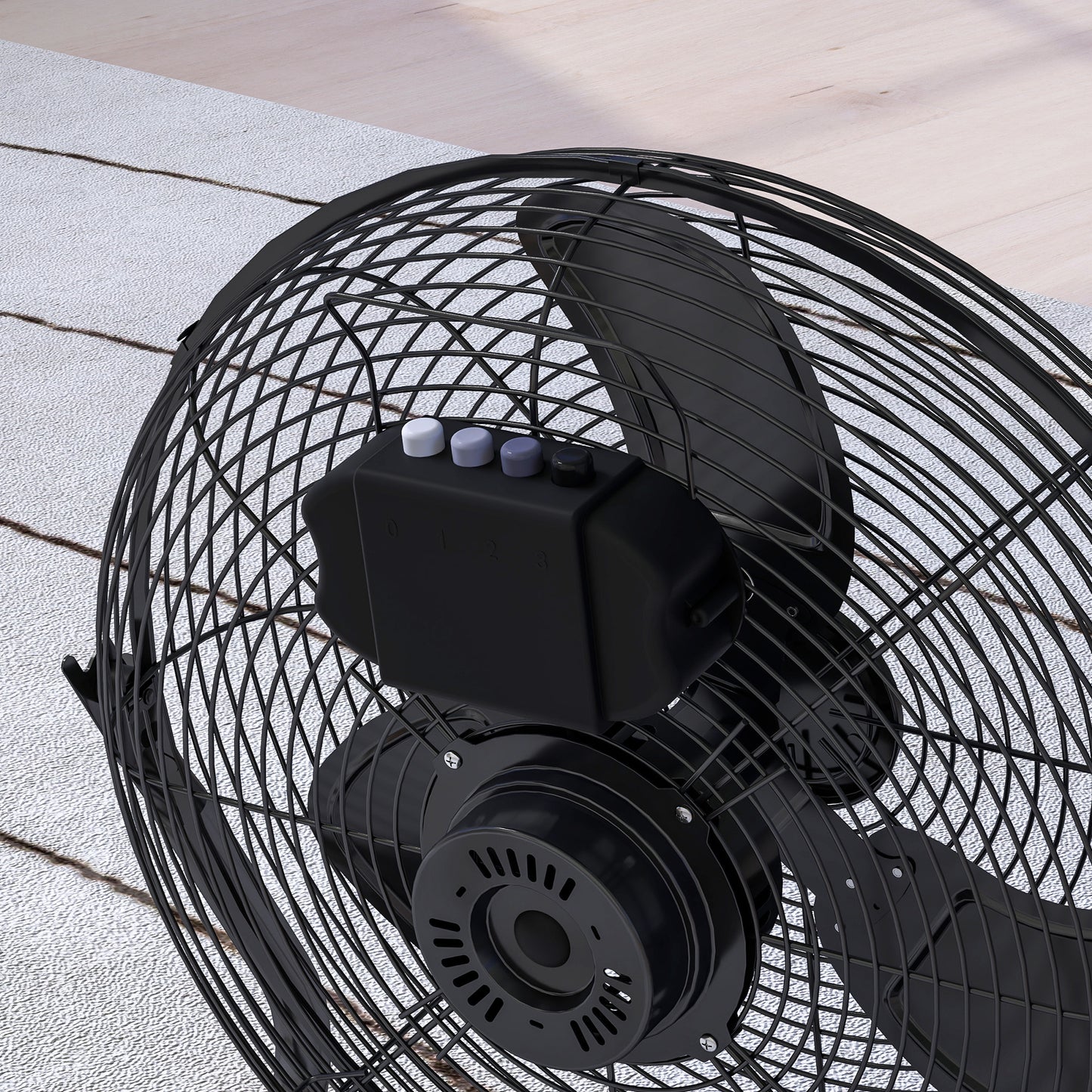 Tischventilator 120°, 4 Geschwindigkeitsstufen