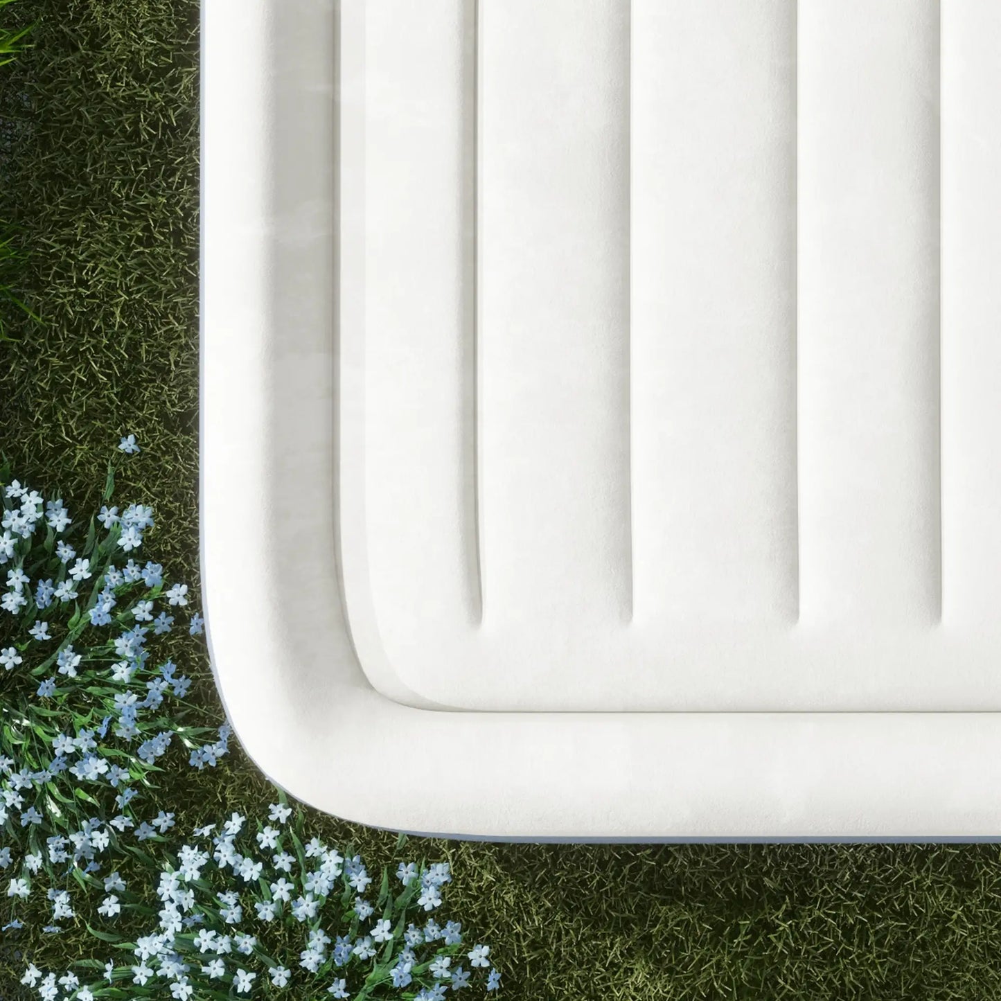 Doppel-Luftmatratze Campingbett 2 Personen Kopfkissen & Elektropumpe 203x152x46cm