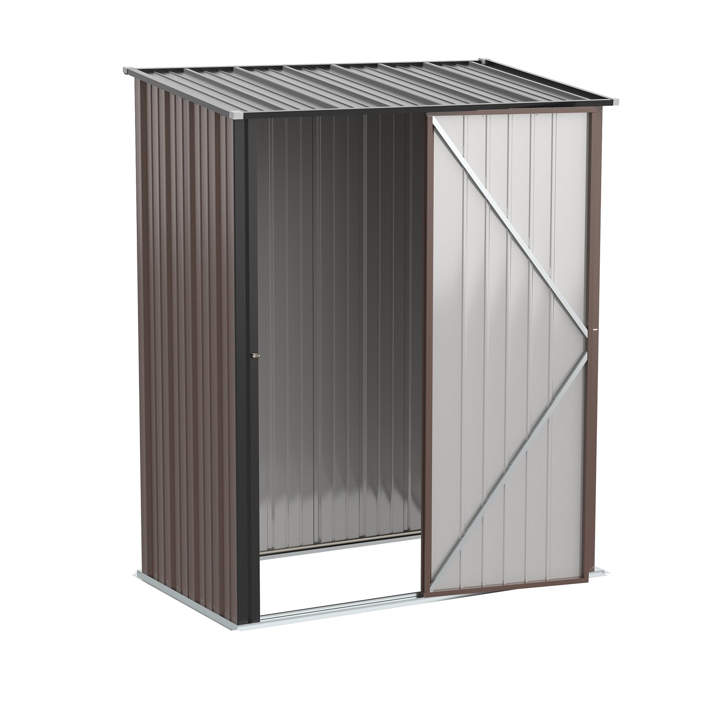 Gerätehaus mit Pultdach 161,5 x 94,5 x 196cm