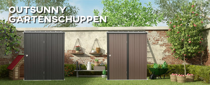 Gerätehaus mit Pultdach 161,5 x 94,5 x 196cm