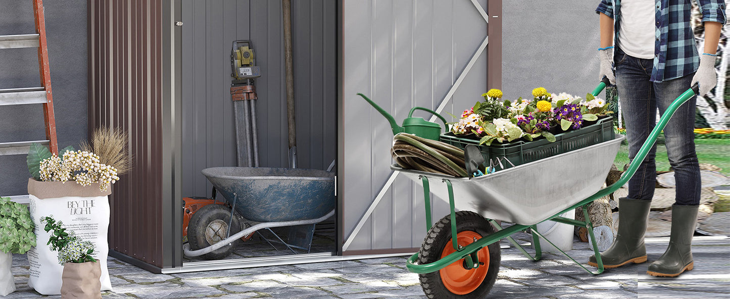 Gerätehaus mit Pultdach 161,5 x 94,5 x 196cm