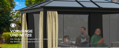 Hardtop-Pavillon, 3,6 x 3 x 2,6m