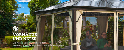 Luxus Pavillon 300 x 300 x 260cm