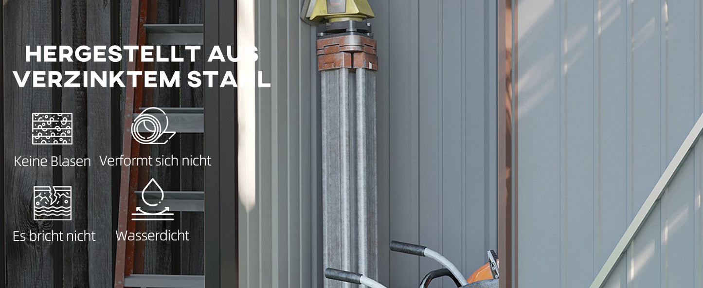 Gerätehaus mit Pultdach 161,5 x 94,5 x 196cm