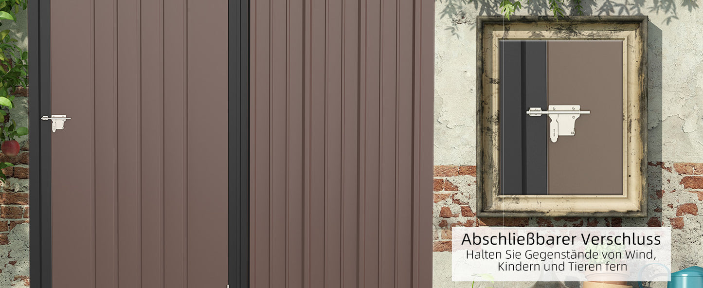 Gerätehaus mit Pultdach 161,5 x 94,5 x 196cm