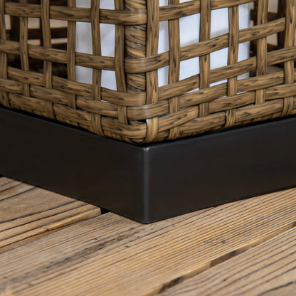 Solarlampe LED Außenleuchte mit Lichtsensor 15,5x15,5x46cm