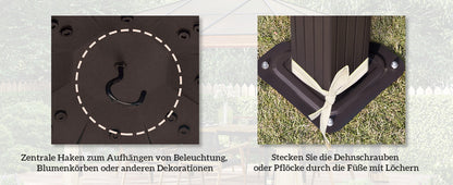 Luxus Pavillon 300 x 300 x 260cm