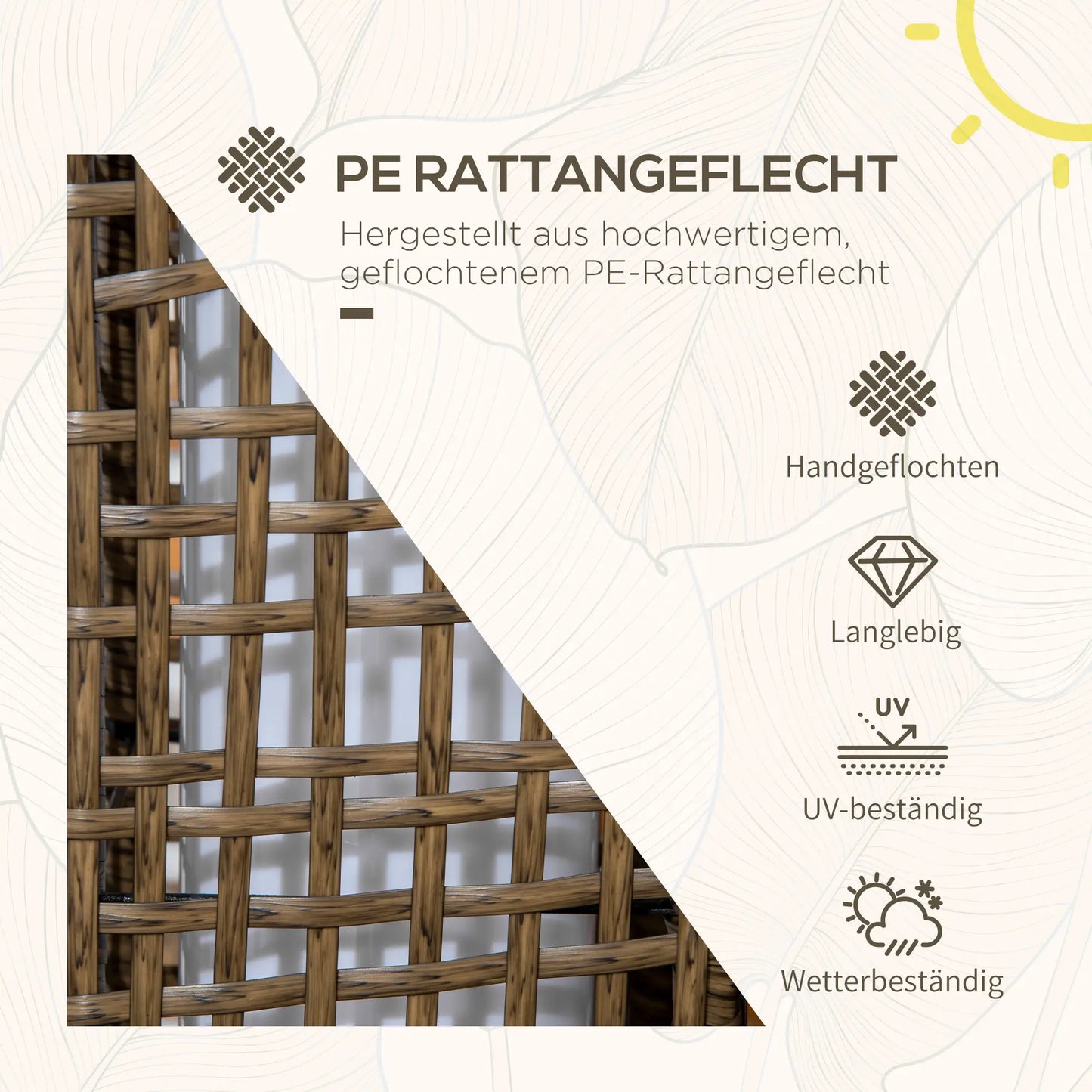 Solarlampe LED Außenleuchte mit Lichtsensor 15,5x15,5x46cm