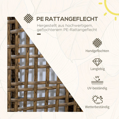 Solarlampe LED Außenleuchte mit Lichtsensor 15,5x15,5x46cm