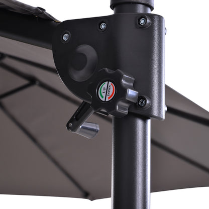 Doppelsonnenschirm Ampelschirm 440 x 270 x 250cm