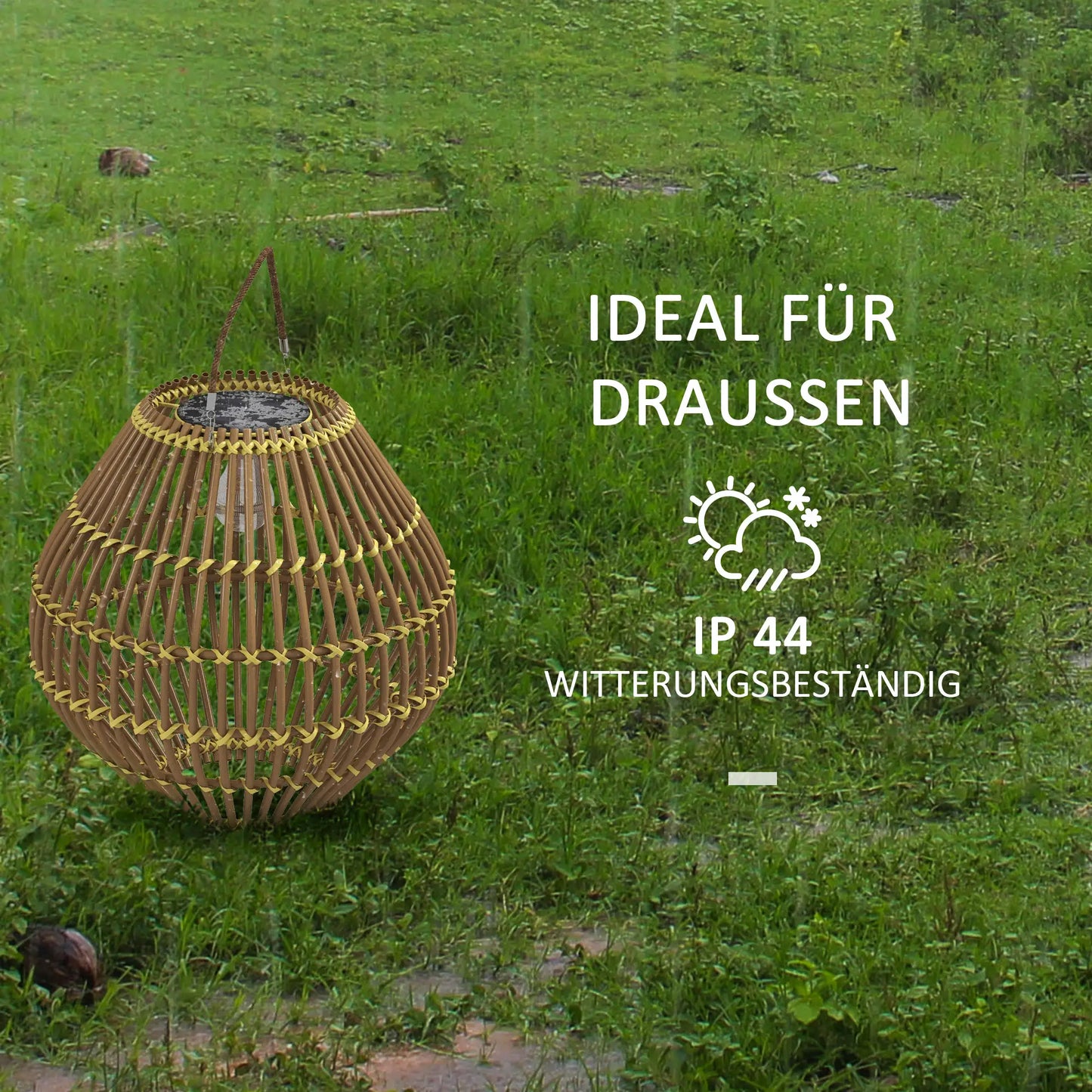 Solarlampe wasserdicht mit Lichtsensor