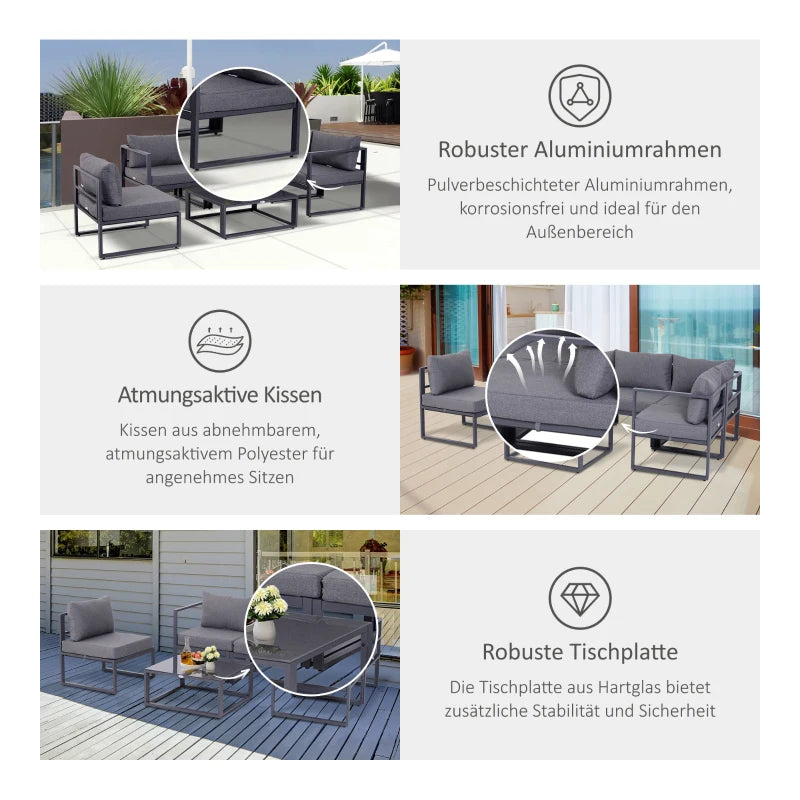 6-tlg. Gartengarnitur-Set