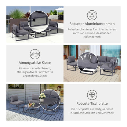 6-tlg. Gartengarnitur-Set