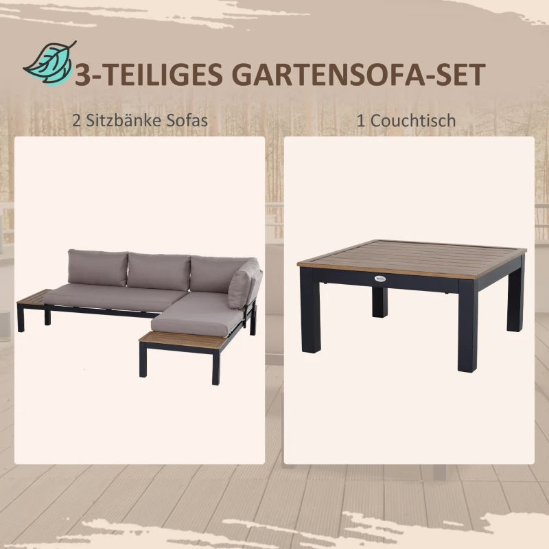 Gartenlounge-Set 164 x 74 x 69 cm