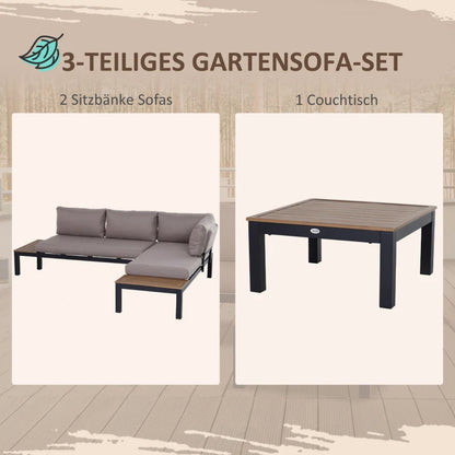 Gartenlounge-Set 164 x 74 x 69 cm