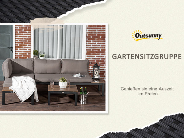 Gartenlounge-Set 164 x 74 x 69 cm