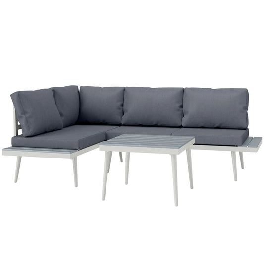 Gartenlounge-Set 4 Personen 2er Sofa