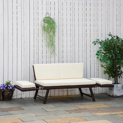 Gartensofa 2 Sitzer 129 x 63 x 67 cm