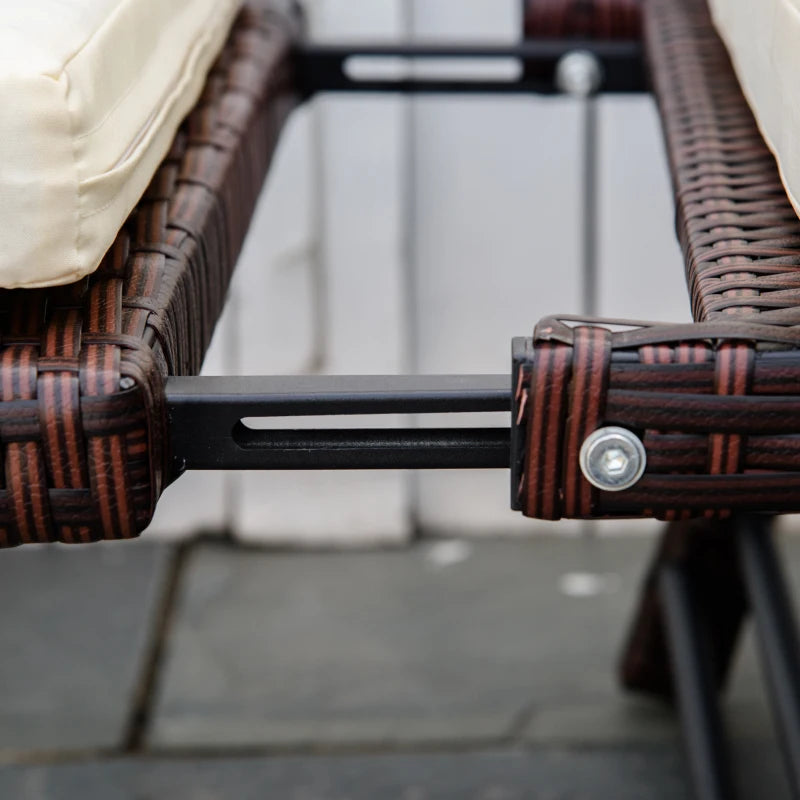 Gartensofa 2 Sitzer 129 x 63 x 67 cm