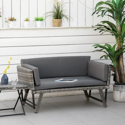 Gartensofa 2 Sitzer 129 x 63 x 67 cm
