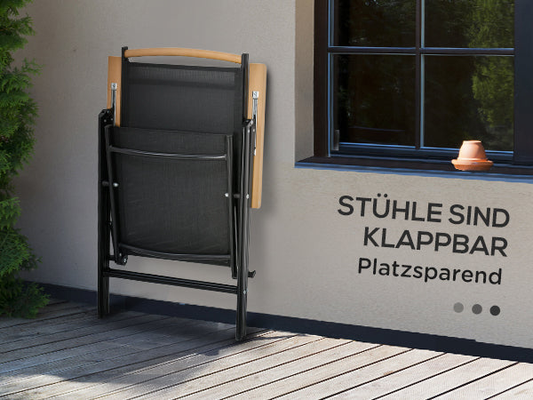 7tlg. Sitzgruppe klappbar