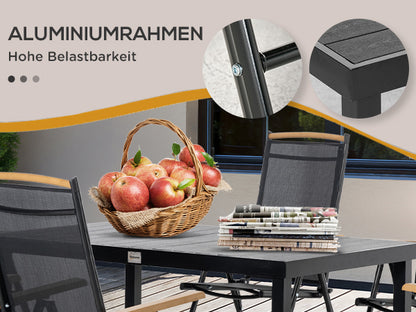 7tlg. Sitzgruppe klappbar