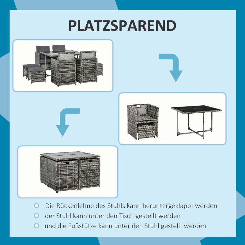 9tlg Sitzgruppe für 8 Personen