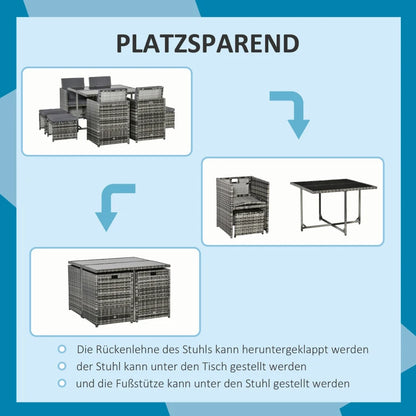 9tlg Sitzgruppe für 8 Personen