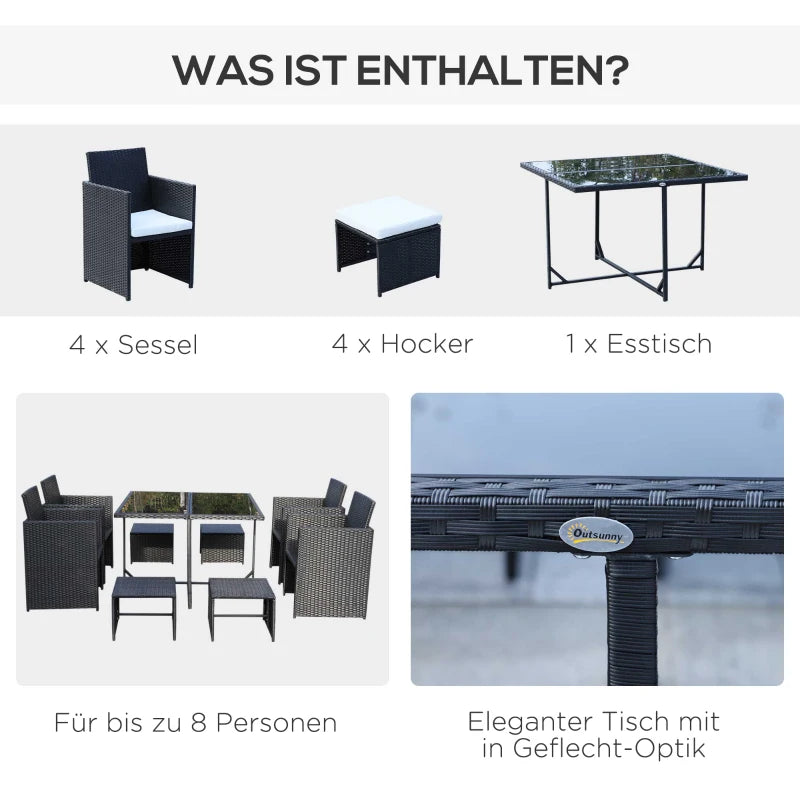 9tlg Sitzgruppe für 8 Personen