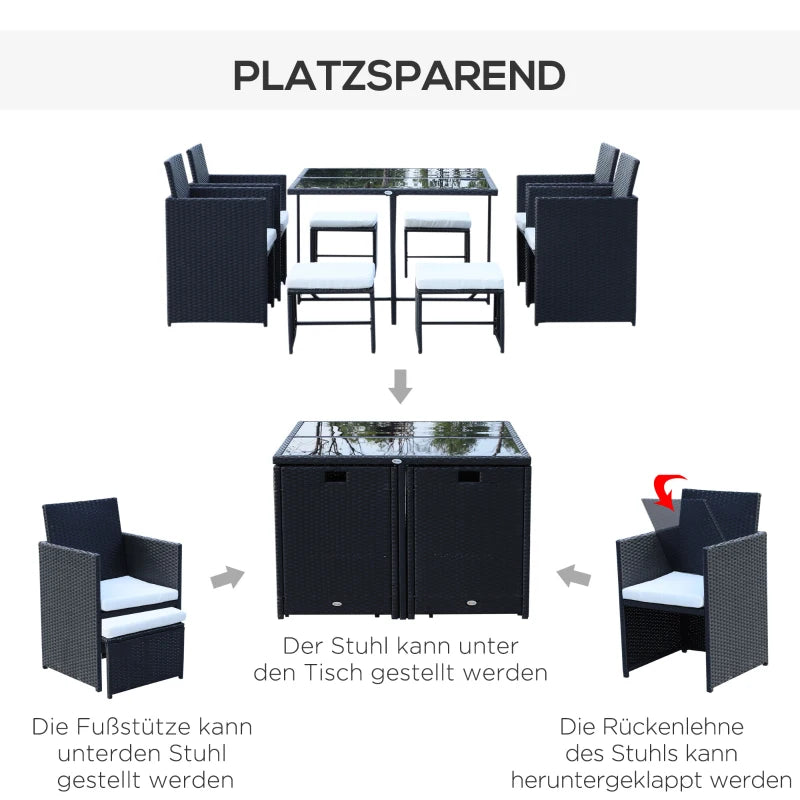 9tlg Sitzgruppe für 8 Personen