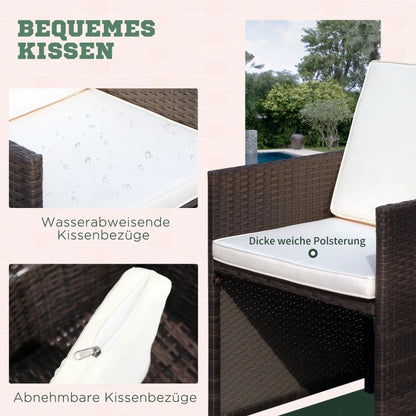 9tlg Sitzgruppe für 8 Personen