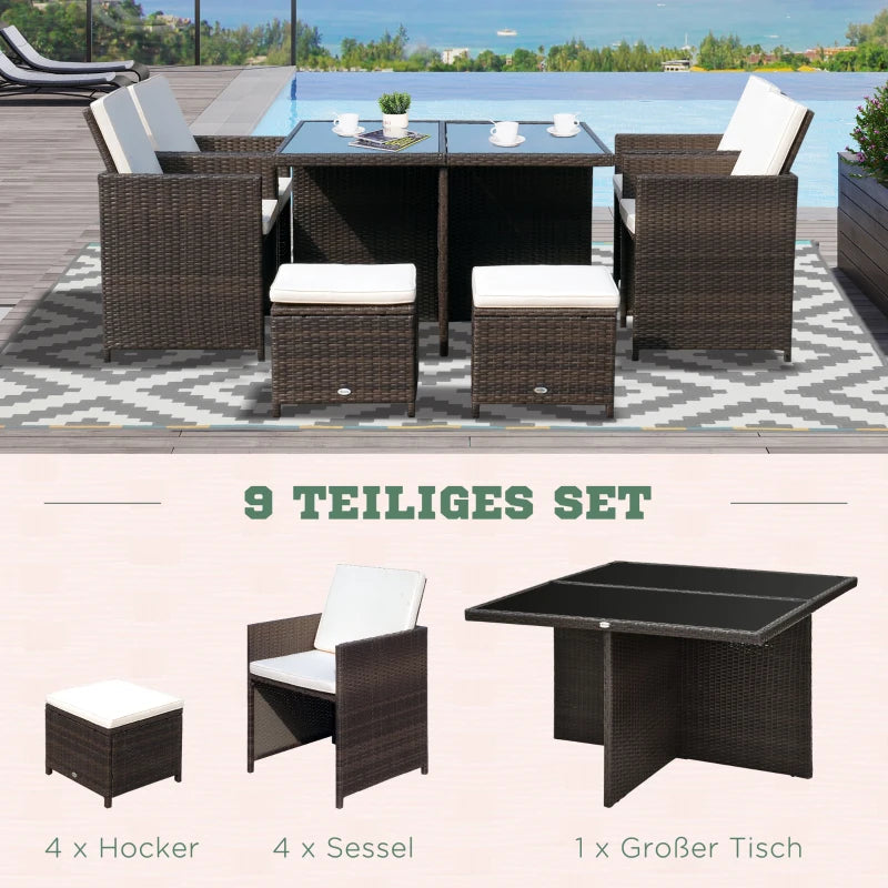 9tlg Sitzgruppe für 8 Personen