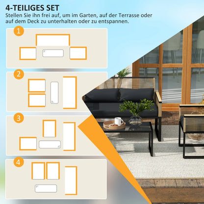 5tlg. Gartenmöbel Set