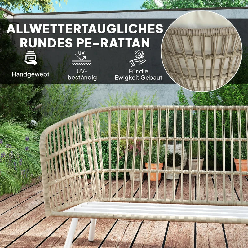 Gartenmöbel Set 4 Personen Khaki