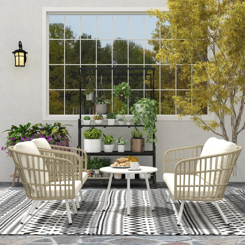 Gartenmöbel Set 4 Personen Khaki