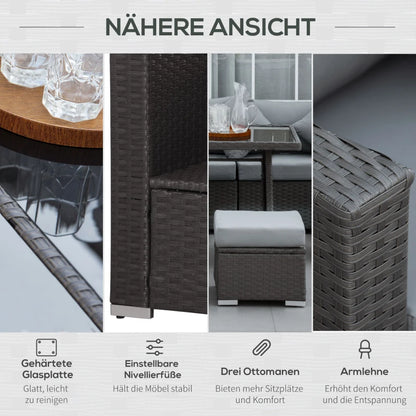 10-tlg. Gartengarnitur