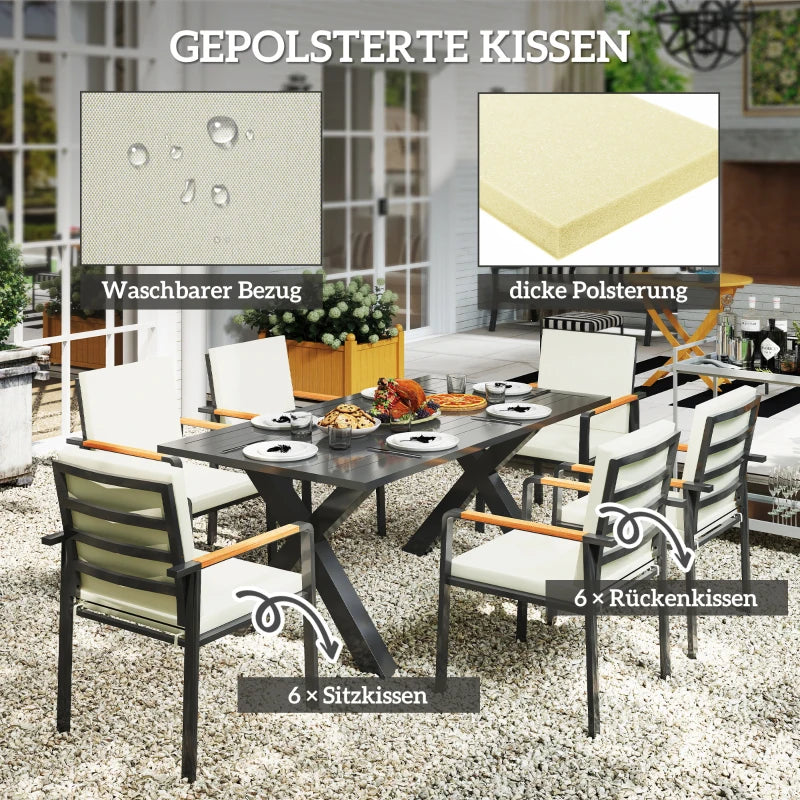 7tlg. Gartenmöbel-Set 175cmx92,5cmx73cm