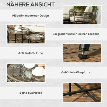 Gartenmöbel-Set für 4 Personen