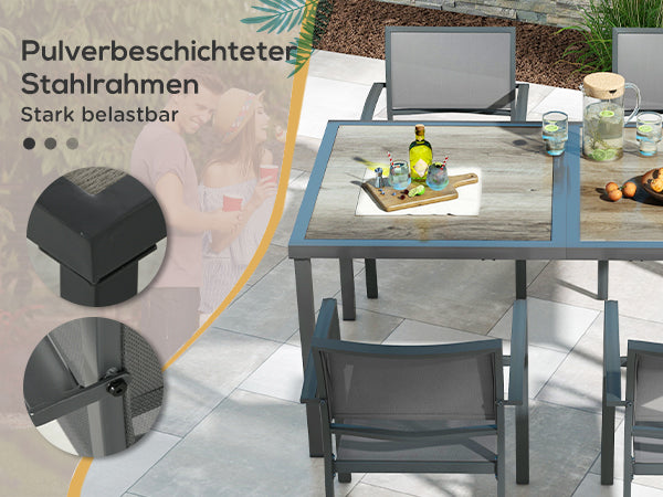 Gartenmöbel-Set Gartensitzgruppe 150 x 87 x 72 cm