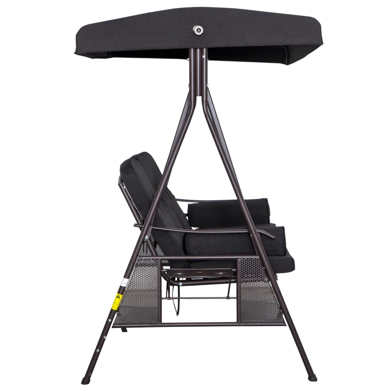 Hollywoodschaukel 3 Personen,  116 x 206 x 183cm