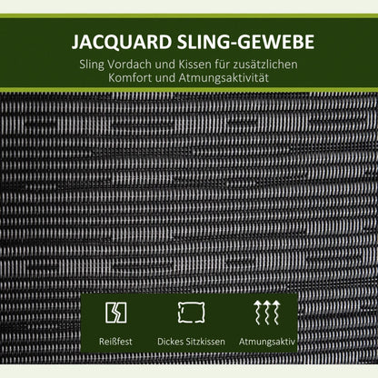 Hollywoodschaukel, 3-Sitzer 200 x 120 x 170 cm