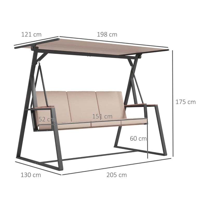 Hollywoodschaukel 3-Sitzer