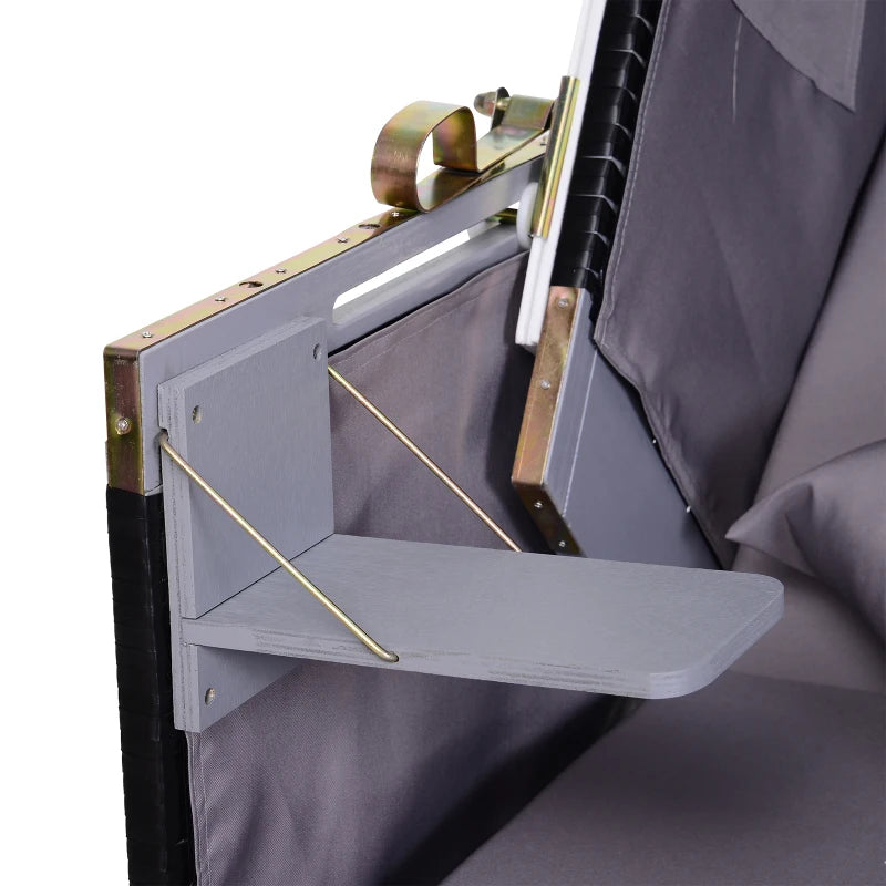 Strandkorb für 2 Personen mit neigbarer Rücklehne 118 x 79 x 150cm