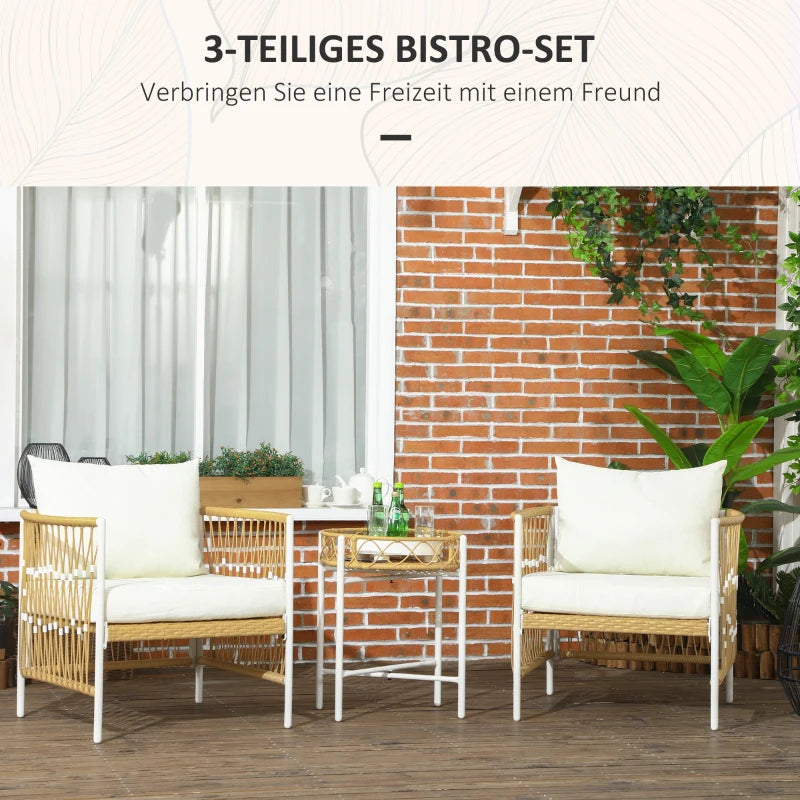 3-teiliges Gartenmöbel-Set 72 cm x 66 cm x 64 cm