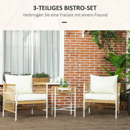 3-teiliges Gartenmöbel-Set 72 cm x 66 cm x 64 cm