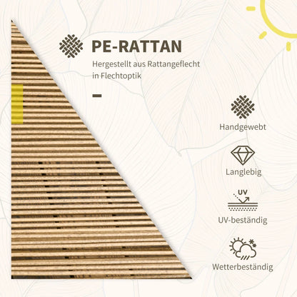 3tlg. Gartenmöbel-Set 72 cm x 66 cm x 64 cm